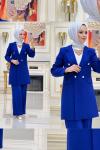 A kalite Birinci Sınıf Takım Saks Mavisi