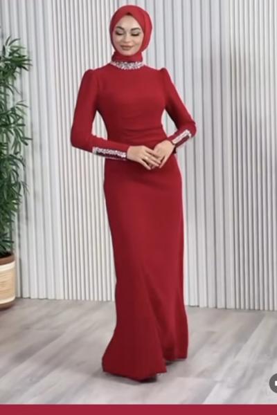 A kalite Kırmızı Abiye Kırmızı