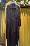 Saten Şık Tasarımlı Özel Model Elbisemiz Siyah