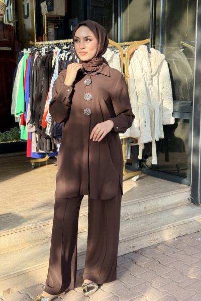 Tasarım Ötesi Takım Tüm Bedenleriyle İki Renk Siyah Kahverengi