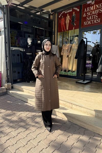 Tasarım Markamıza Ait Rahat Kumaşıyla Dokusuyla Hayran Kalıcanız Kaputone  Kap Siyah Taba
